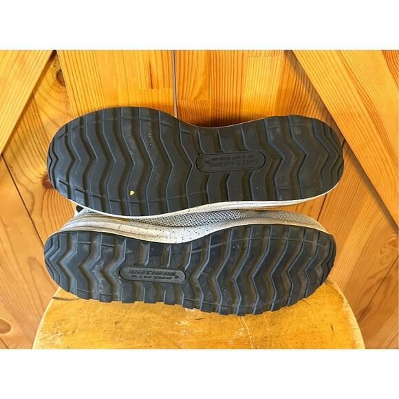 Skechers Bulklin Balran Composite Toe Shoes, Grey, Women's Size 8 - Picture 8 of 9